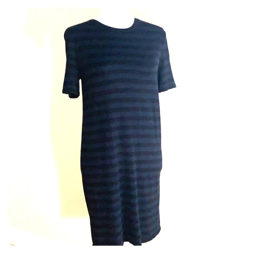 Michael Kors T-shirt Dress Navy & Black striped